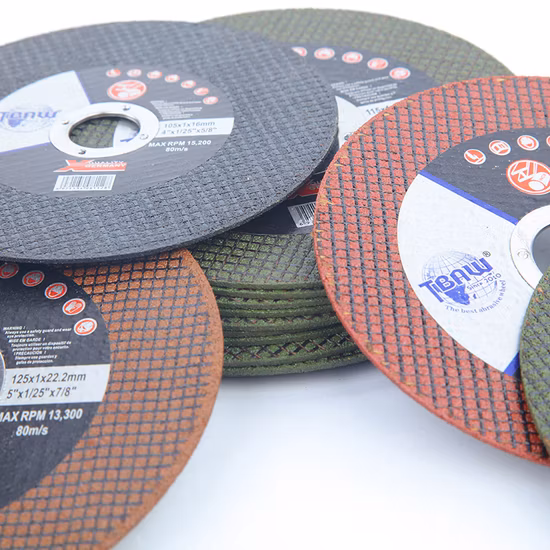 100 / 105 / 107 / 115 / 125 / 150 / 180 / 230 / 300 / 350 / 400 mm 산화알루미늄 검정색 / 녹색 / 빨간색 / 노란색 커팅 휠