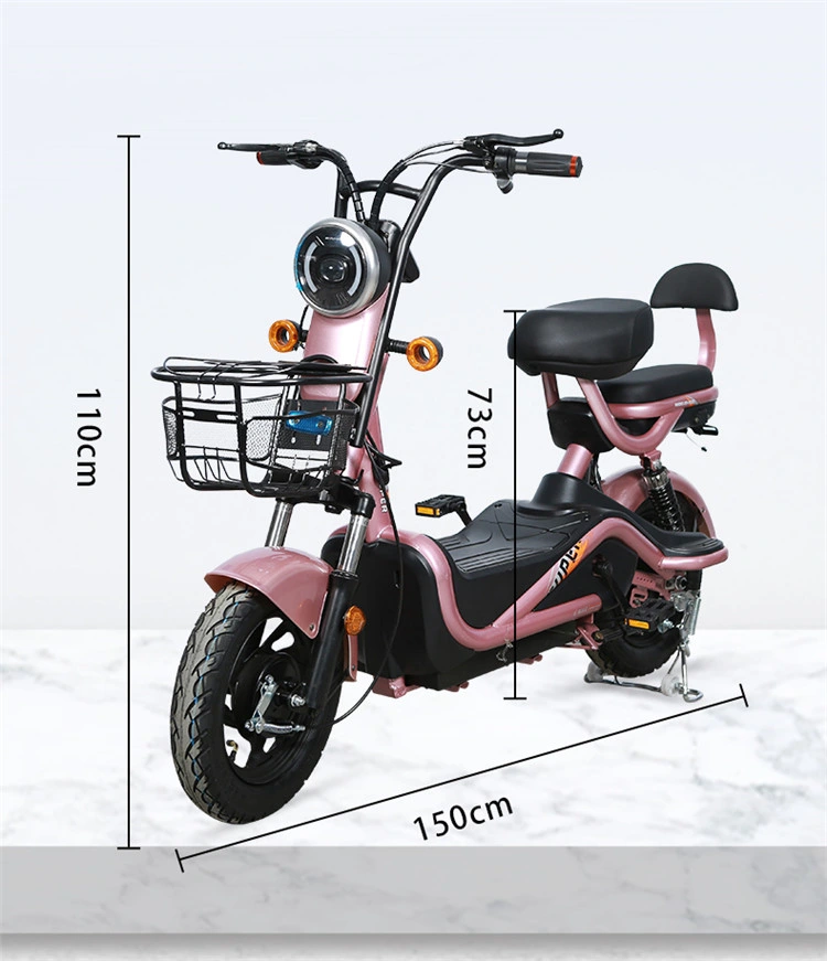 Wholesale Electric Vehicle Mini Scooter 2 Wheel MID Motor E Bike 500W 48V/60V Brushless Bicycle for Adult